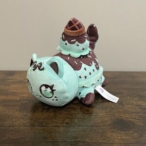 Aphmau MeeMeows Mystery Ice Cream Cat 6" Plush Mint Chocolate Chip
